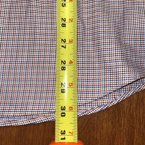 Scott Barber Shirt Medium Geometric Button Up Long Sleeve Cotton - Picture 4 of 5